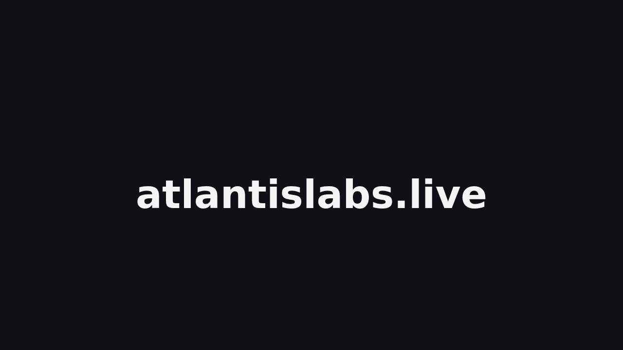 Screenshot atlantislabs.live