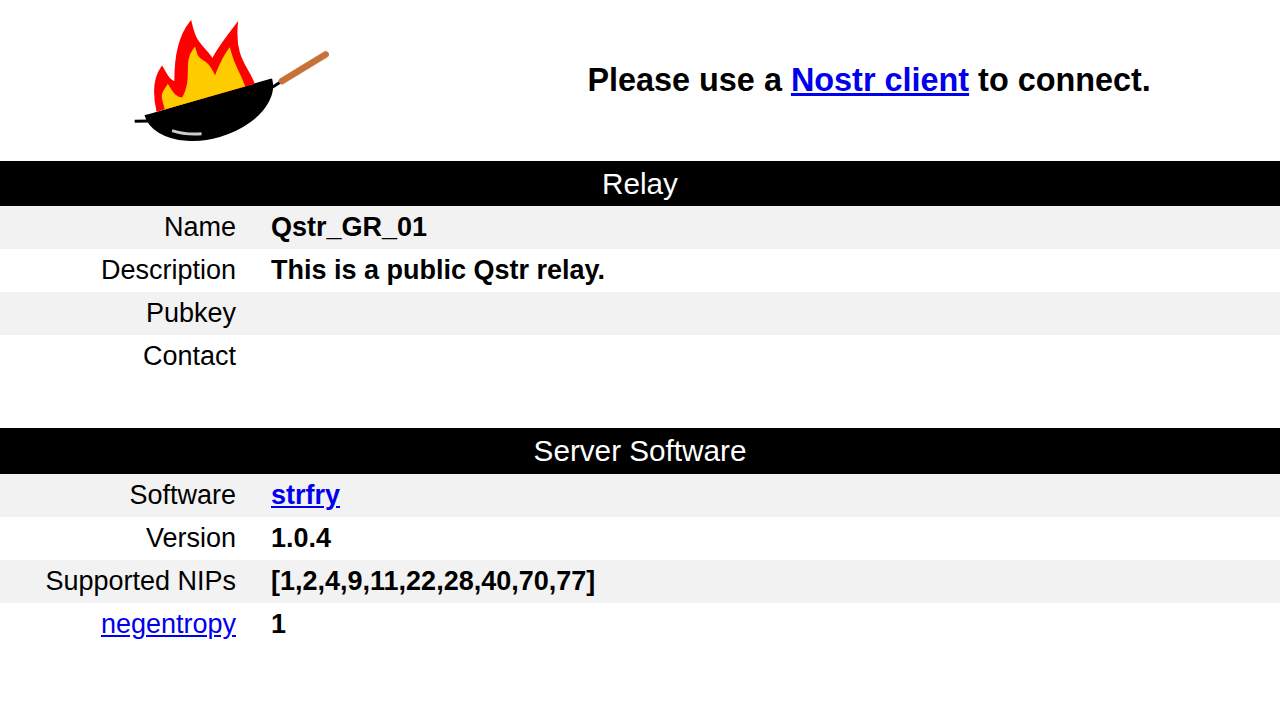 Screenshot relay.qstr.app