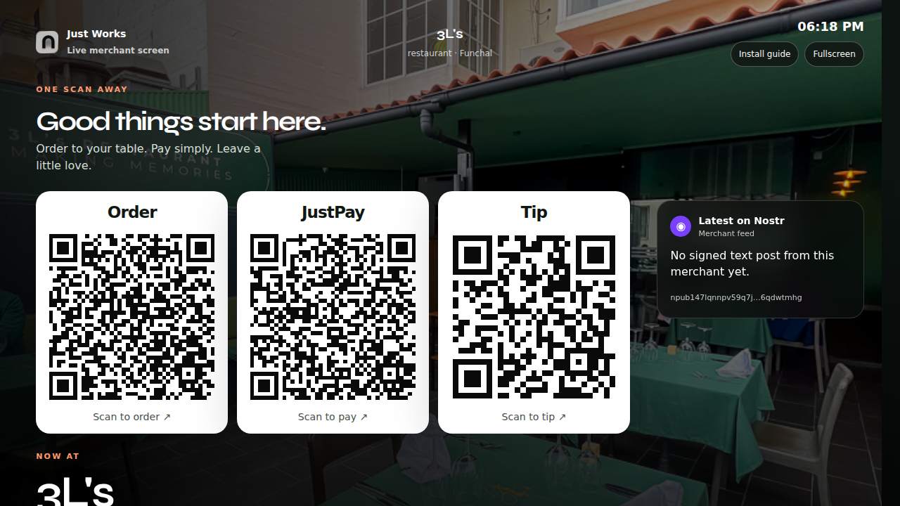 Screenshot screen.justworks.cash
