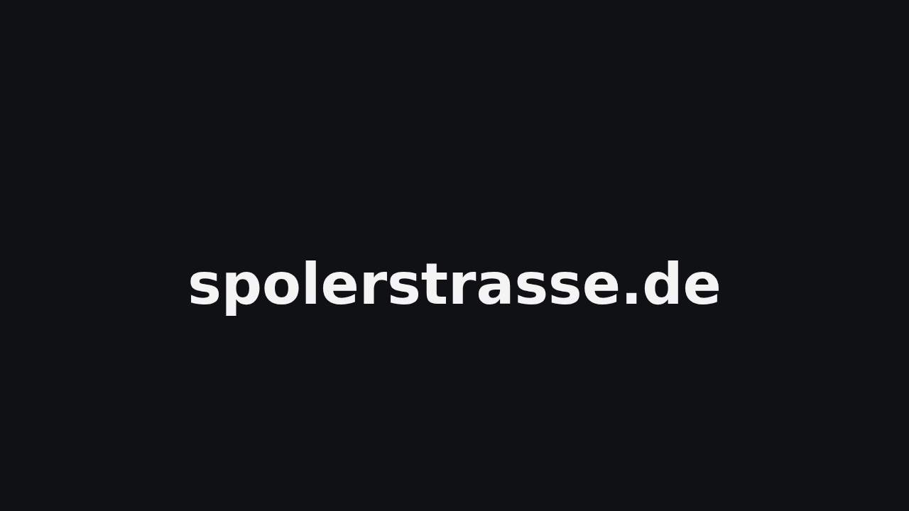 Screenshot spolerstrasse.de