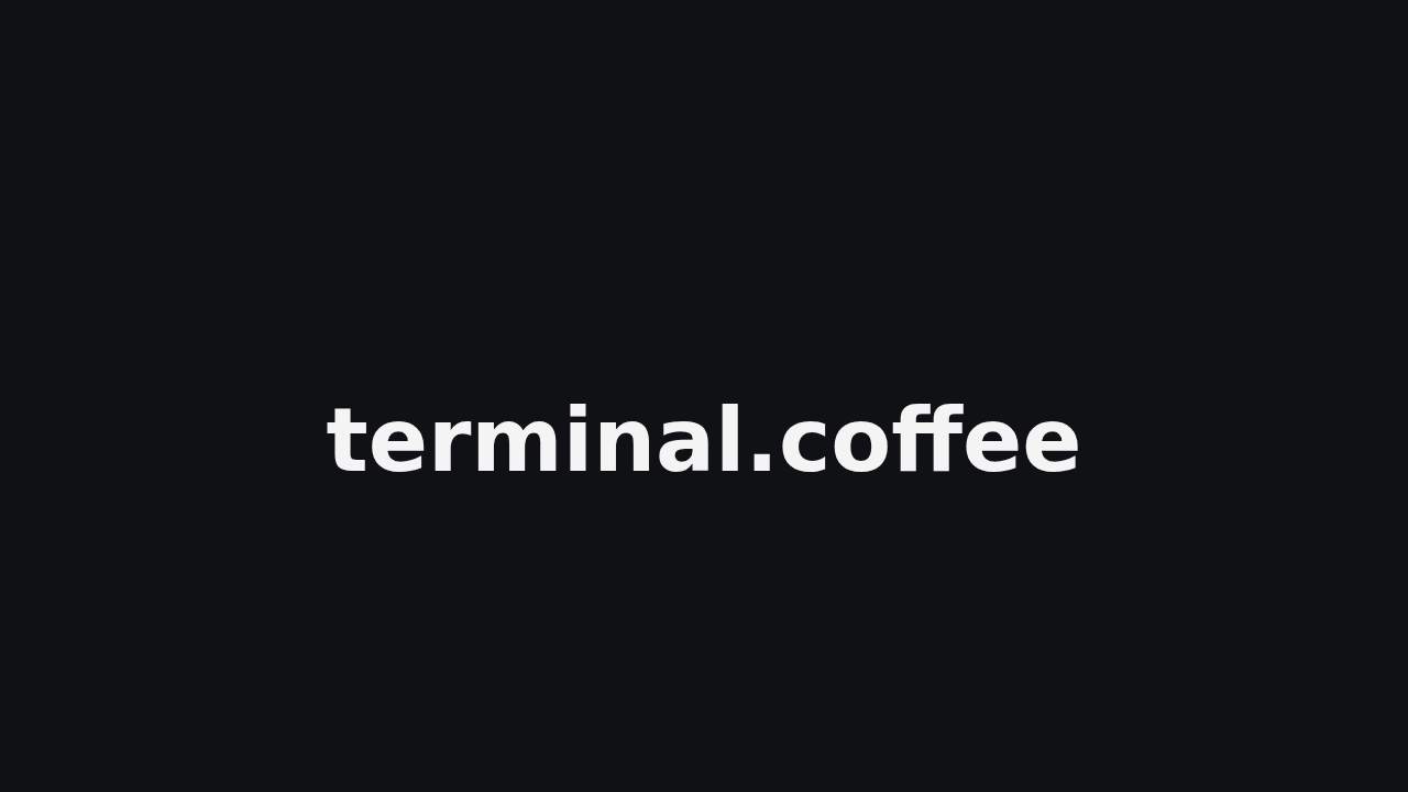 Screenshot terminal.coffee
